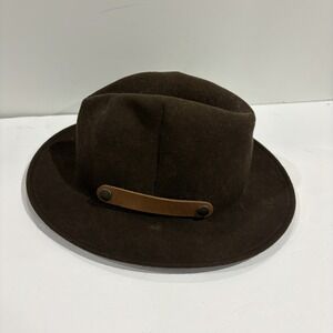 Bailey Ultra Lite Packer Men's Felt Fedora Hat Travel 100% Wool Brown Medium